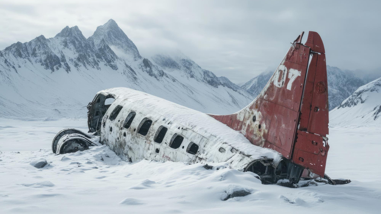 В арктическом регионе найден самолет, исчезнувш...