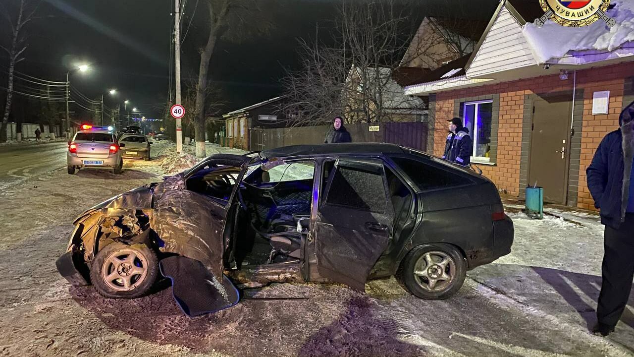 В Ядрине сегодня днем произошло ДТП, в котором ...