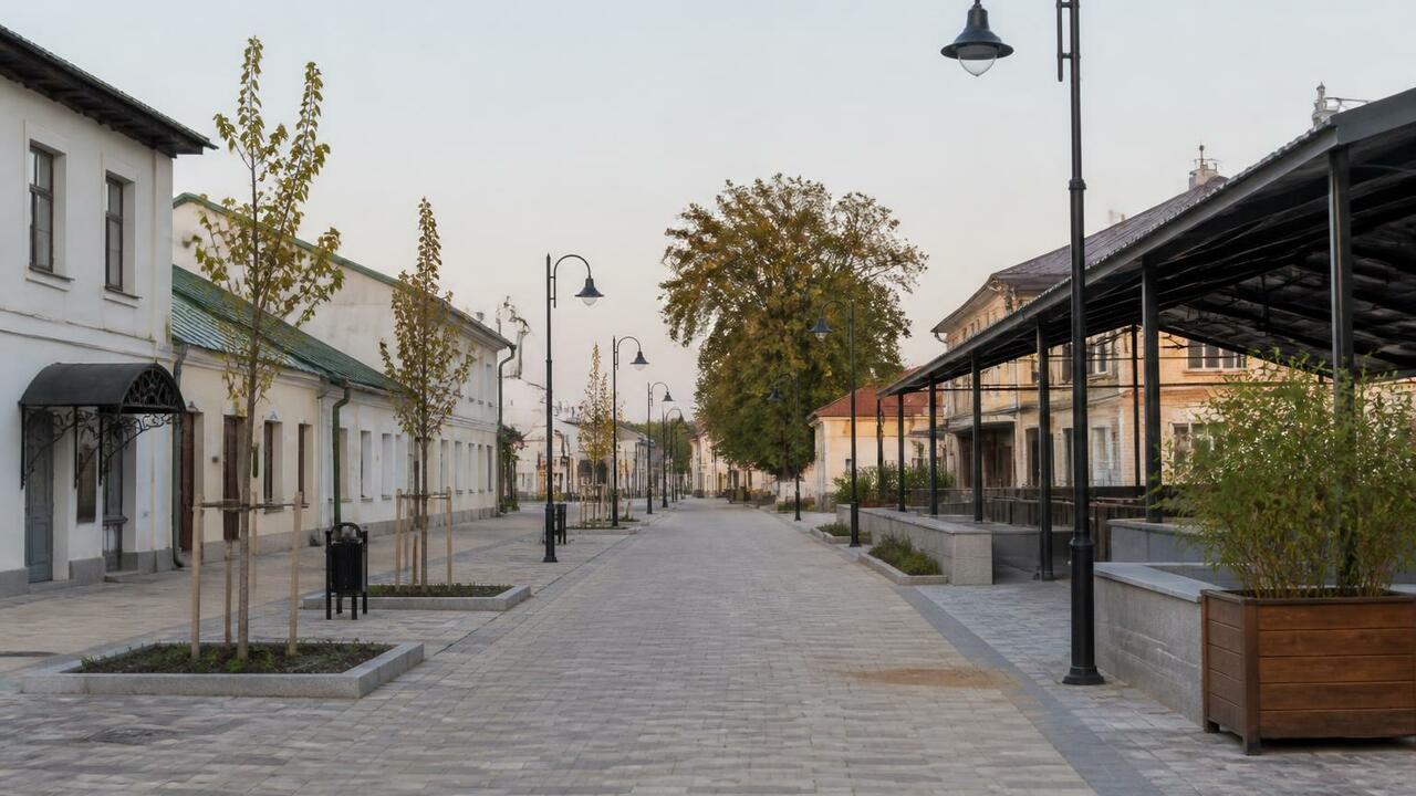 Главный архитектор Чувашии оценил благоустройство улиц в Ядрине Главный архитектор Чувашии Павел Корнилов осмот...
