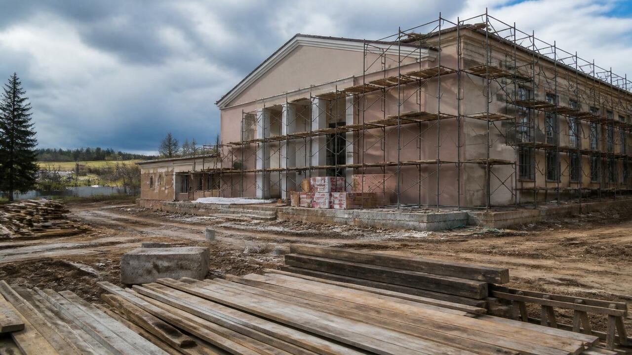 В селе Николаевское Ядринского округа ремонтиру...