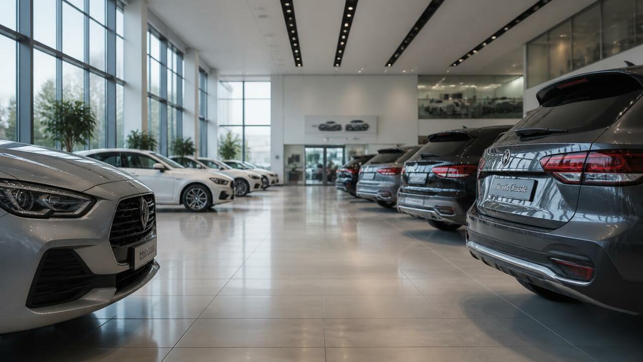 Запасы новых легковых автомобилей в России сост...