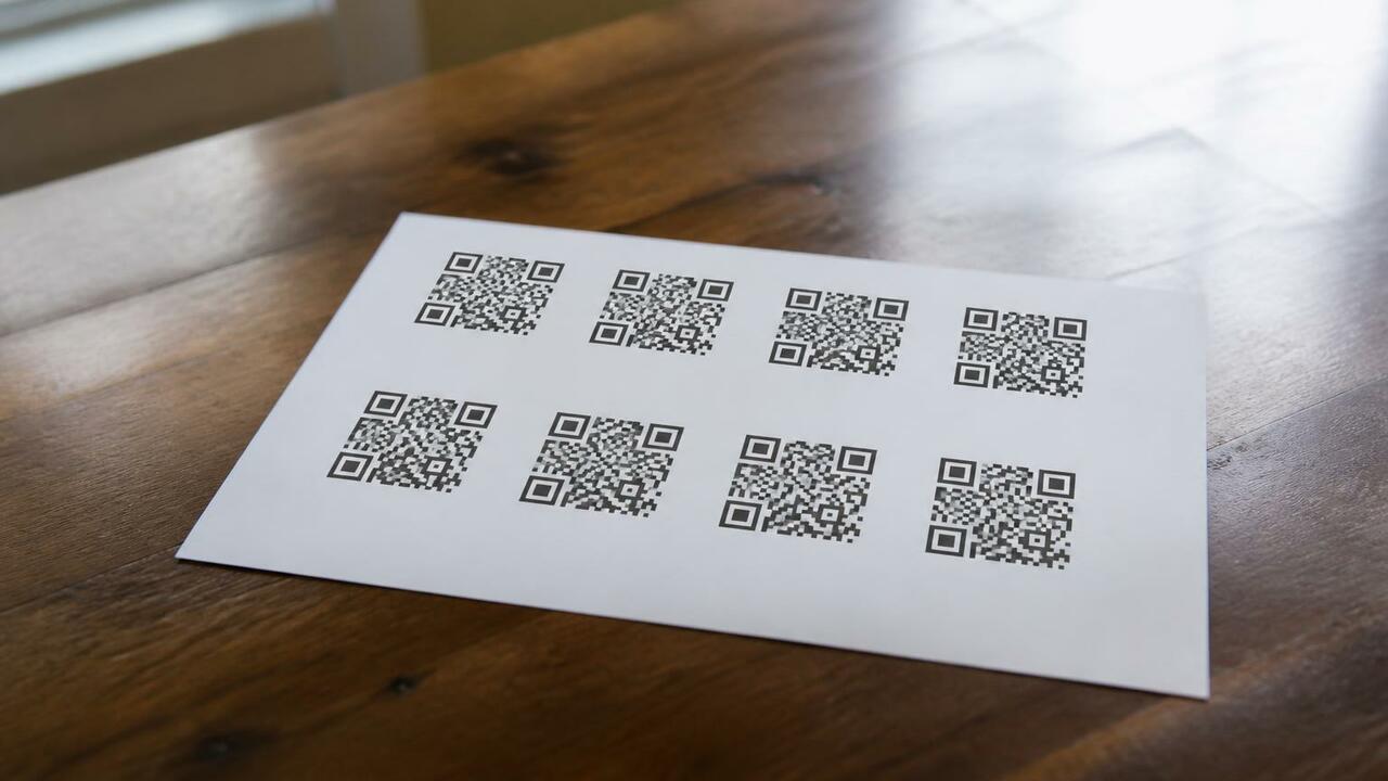 Блогер уместил целую песню в восемь QR-кодов на бумаге Блогер Makestreme уместил песню в восемь QR-код...