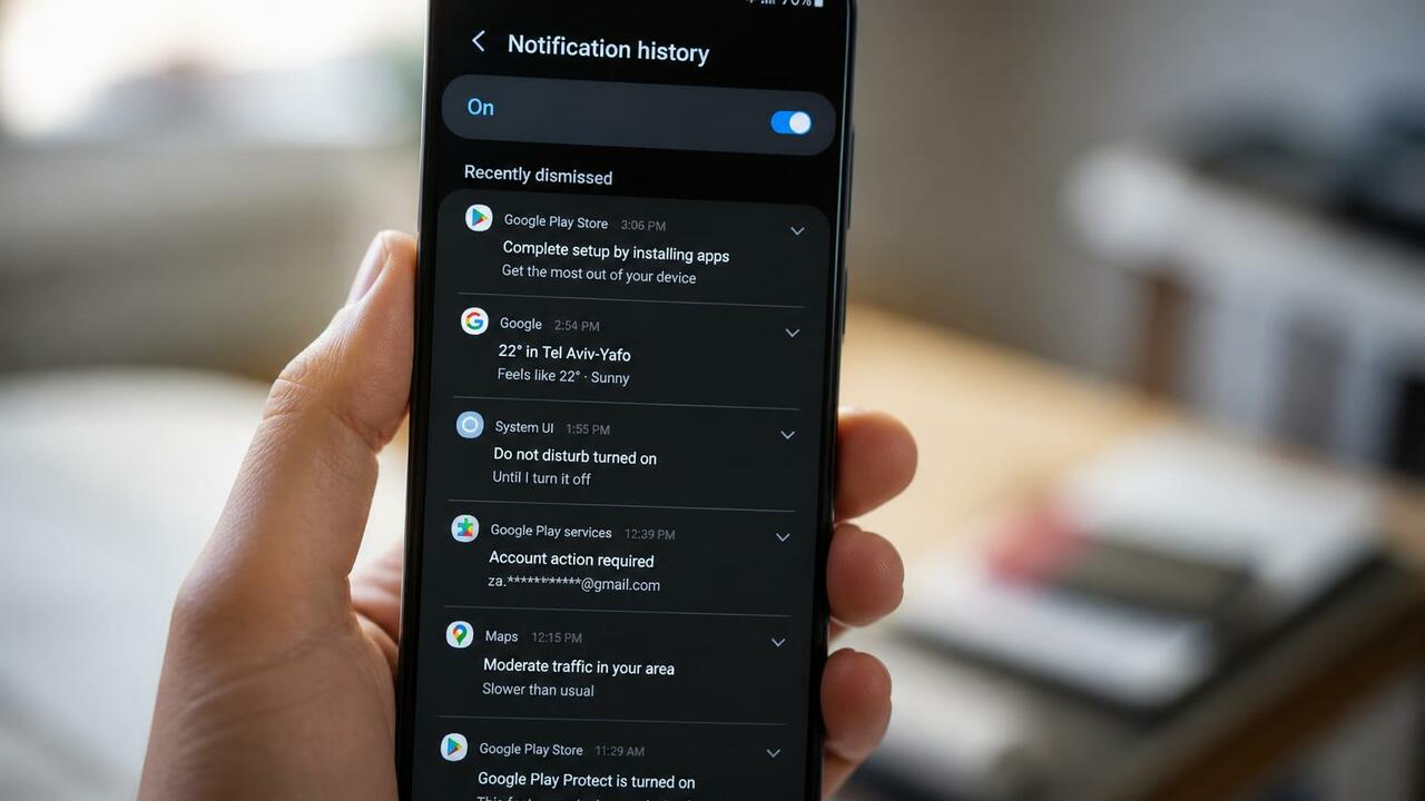 Android-функция Notification History позволяет ...