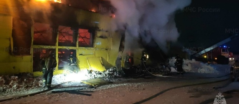 В Чувашии произошел крупный пожар на птицефабрике