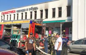 В Чебоксарах произошел пожар в торговом центре на площади 500 "квадратов"